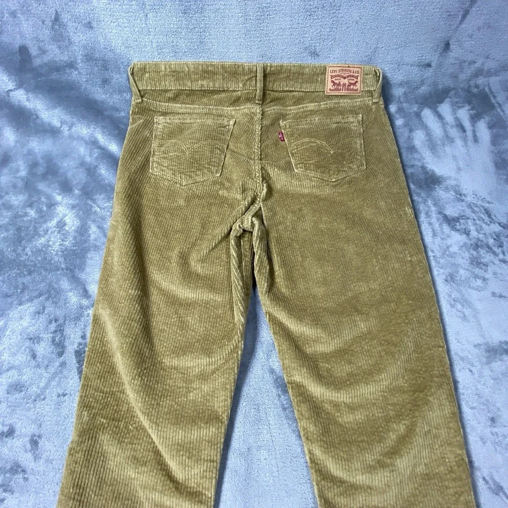 Levis Corduroy Pants‎ Fits 34x30 Cotton Beige Casual Regular Tapered Cut Red Tab